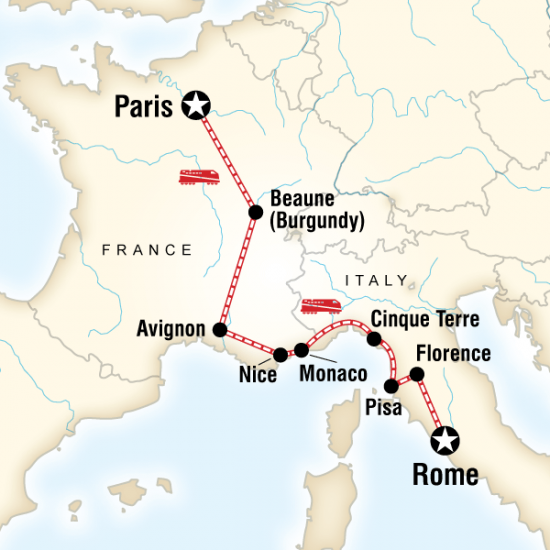 france italy trip itinerary